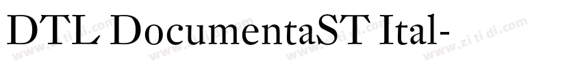 DTL DocumentaST Ital字体转换